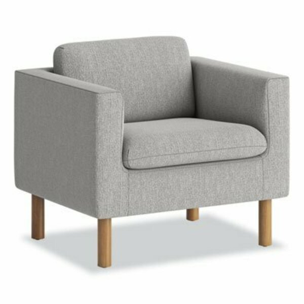 Club Chair, Single Seat, 33in26-3/4inx29in, GY Fabric/MedOak Legs, The Hon Co, Mfr#: VP3LCHRGRY